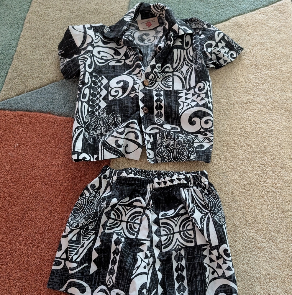NWOT Hawaii Station Polynesian Toddler Set